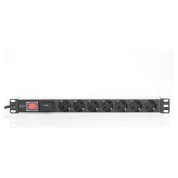 Digitus 19" Steckdosenleiste 1U | 7-fach | 16A 250V