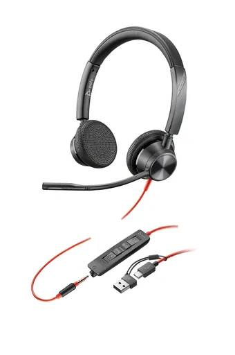 HP Poly Blackwire 3325 | Stereo Headset | USB-C