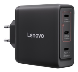 Lenovo GaN-Netzteil 100W | 3x USB-C | Schwarz EU